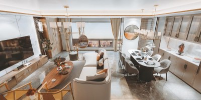 新中式客餐厅3D模型下载